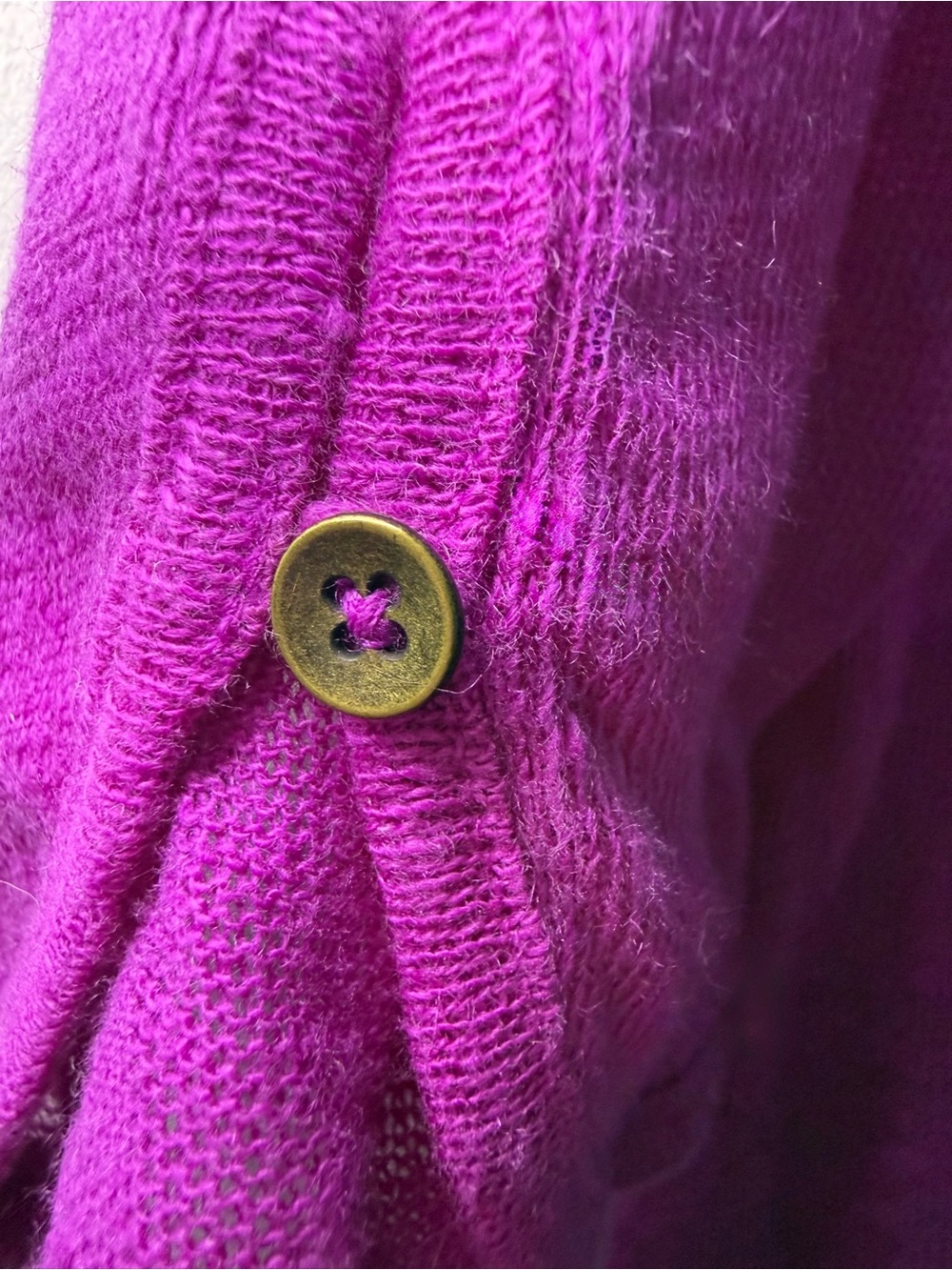Lauren Ralph Lauren 100% Linen Purple Orchid Henley - Large - Picture 7 of 10